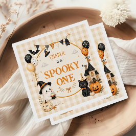 おばけの1歳 ハロウィン 誕生日 ガールズ スタンダードカクテルナプキン