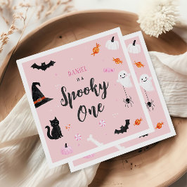 おばけの1歳 ハロウィン 誕生日 ガールズ スタンダードカクテルナプキン