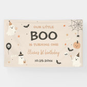 おばけの1歳 ハロウィン 誕生日 ガールズ 横断幕 (横)