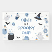 おばけの1歳 ハロウィン 誕生日 ガールズ 横断幕 (横)