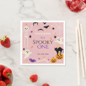 おばけの1歳 ハロウィン 誕生日 ピンク スタンダードカクテルナプキン (インサイチュ)