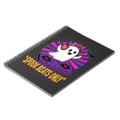 おばけのDJハロウィンビートデザイン_1 ノートブック (左側)