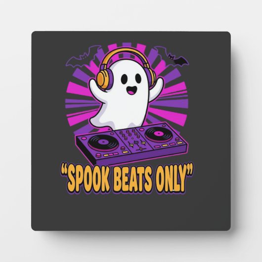 おばけのDJハロウィンビートデザイン_1 フォトプラーク (正面)
