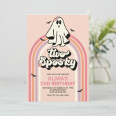 おばけのGroovyハロウィン 2歳の誕生日おめでとう 招待状 (スタンド正面)