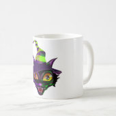 おばけみたいなカラフル猫 コーヒーマグカップ (正面右)