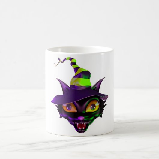 おばけみたいなカラフル猫 コーヒーマグカップ (中央)