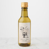 おばけカップル ワインラベル (正面)