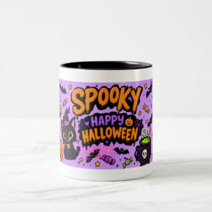 おばけハロウィンのプレゼント ツートーンマグカップ
