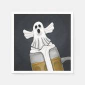 おばけハロウィンガイコツ スタンダードカクテルナプキン (正面)