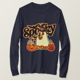 おばけハロウィンゴーストパンプキン長袖シャツ f tシャツ