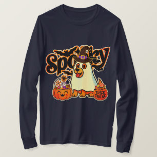 おばけハロウィンゴーストパンプキン長袖シャツ f tシャツ