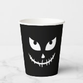 おばけハロウィンサマーウィーン黒いカボチャ 紙コップ (裏面)