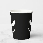 おばけハロウィンサマーウィーン黒いカボチャ 紙コップ (左)