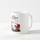 おばけハロウィンドッグ おばけ幽霊 23 コーヒーマグカップ (正面右)