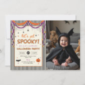 おばけハロウィンパーティーの写真 招待状 (正面)