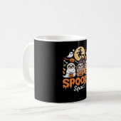 おばけハロウィン魔女+おもしろホラー+ナマケモノTシャツ コーヒーマグカップ (正面左)