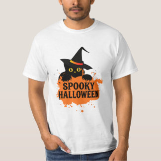 おばけハロウィン黒猫Tシャツ Tシャツ