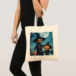 おばけハロウィン・パンプキンデュオ トートバッグ