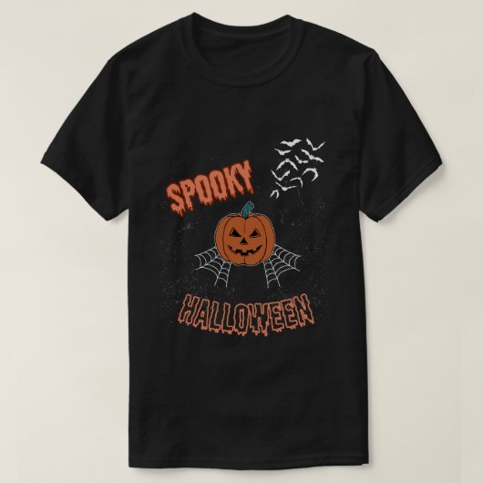 おばけハロウィンTシャツ 可愛いおばけの季節のシャツ Tシャツ (デザイン正面)