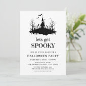 おばけ屋敷のハロウィン大人パーティーコスチューム 招待状 (スタンド正面)