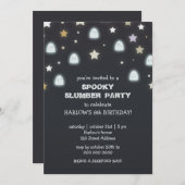 おばけ星のスプーキーなスリーパー・パーティーの招待状 招待状 (正面/裏面)