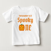 おばけ1歳の誕生日 ベビーTシャツ (正面)