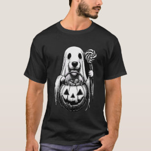 おばけ ハロウィン 犬 お化け スプーキー キャンディーバッグ 1 Tシャツ