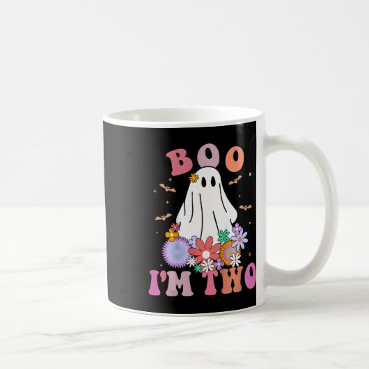 おばけ ブゥー 2歳 2回目の誕生日 子供 ハロウィンT コーヒーマグカップ (右)