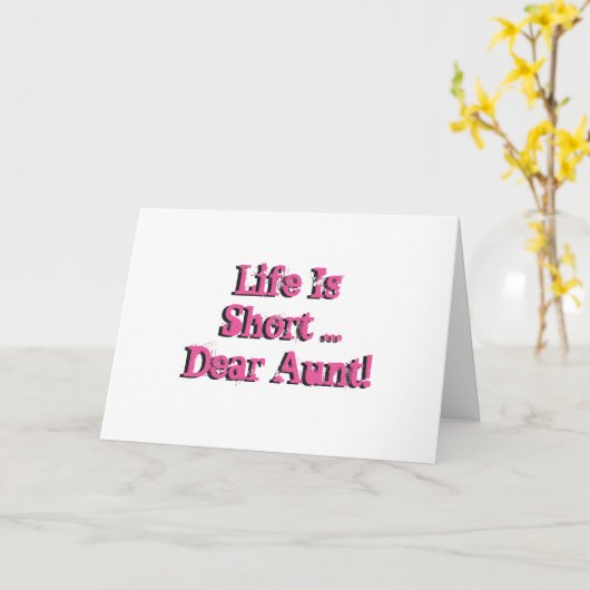 おばさおもしろいんに誕生日をお願いします。 カード (黄色い花)