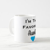 おばさんお気に入りののマグ コーヒーマグカップ (正面左)