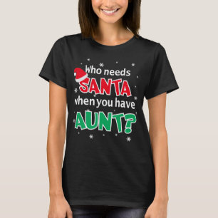 おばさんがいるときにサンタが必要な人 Tシャツ