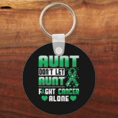 おばさんががん単独の胆管Cと戦うことを許可しない キーホルダー (正面)