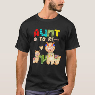 おばさんになるラマのベビーシャワー Tシャツ
