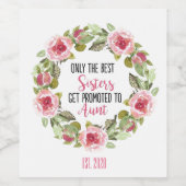 "おばさんに昇格"フローラワインラベル ワインラベル (シングルラベル)