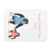 おばさんのかわいいチンパンマザーの日の磁石 マグネット (横)