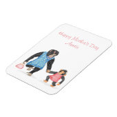 おばさんのかわいいチンパンマザーの日の磁石 マグネット (左側)