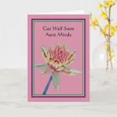 おばさんのためにすぐにカードを取る カード (黄色い花)