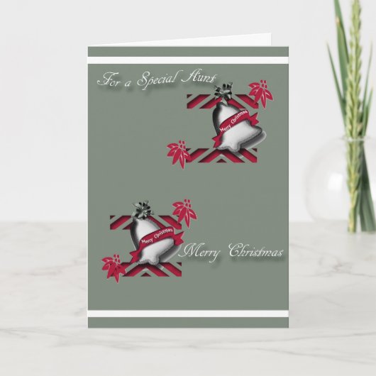 おばさんのためのクリスマスグリーティングカード シーズンカード (正面)