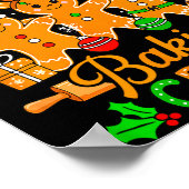 おばさんのクリスマスコーキー焼き隊　面白いパン屋のジンジャー ポスター (角)