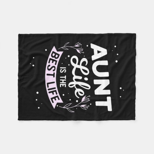 おばさんの命は最高の命だ フリースブランケット (正面(横))