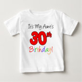 おばさんの30歳の誕生日 ベビーTシャツ (正面)