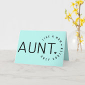 おばさんへのかわいいグリーティングカード；おばさん；誕生日； カード (黄色い花)