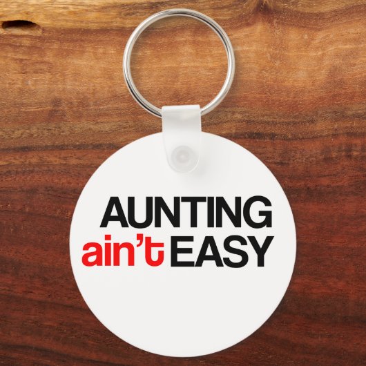 おばさんへのギフト – アモーニングアイン't簡単 キーホルダー (正面)