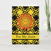 おばさんへのノールーズのご挨拶 サンデザイン シーズンカード (正面)