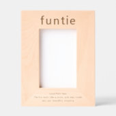 おばさんへの楽しい贈り物 Funny Funtie Definition Gift for Aunt レーザー彫刻フレーム (正面)