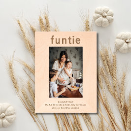 おばさんへの楽しい贈り物 Funny Funtie Definition Gift for Aunt レーザー彫刻フレーム