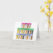 おばさんみたいな母の幸せ カード (黄色い花)