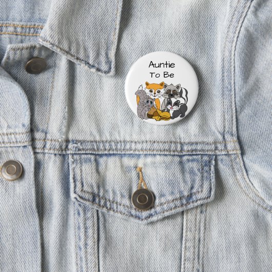 おばさんウッドランド森林動物ベビーシャワーB 缶バッジ (インサイチュ)