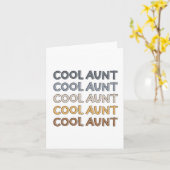 おばさんカッコいいがモダンおばさんへのかわいいプレゼント カード (黄色い花)