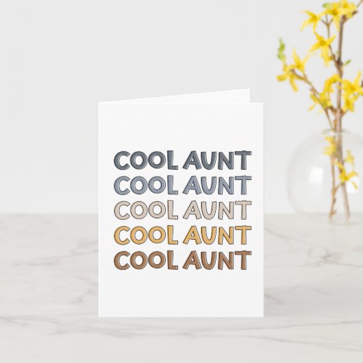 おばさんカッコいいがモダンおばさんへのかわいいプレゼント カード (黄色い花)